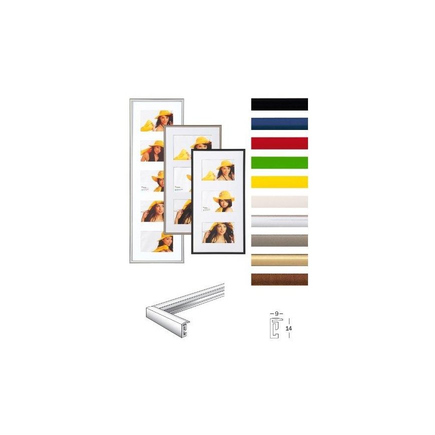 Photo Frame Frame Walther The New Way of Life, 3 x 13 x 18, Złota (KV338G)