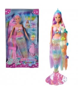SIMBA Doll Steffi Tęczowa Syrena with Accessories