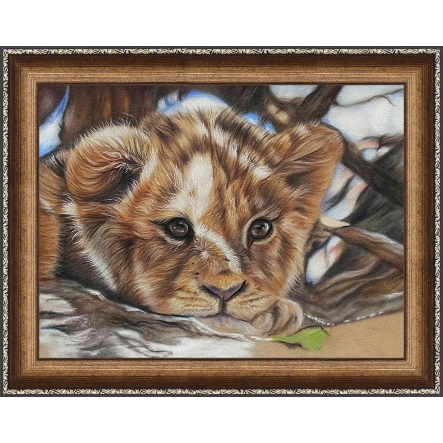 Beldizart Deimantinio dažymo rinkinys Liūtas 40х30 cm AZ-1524
