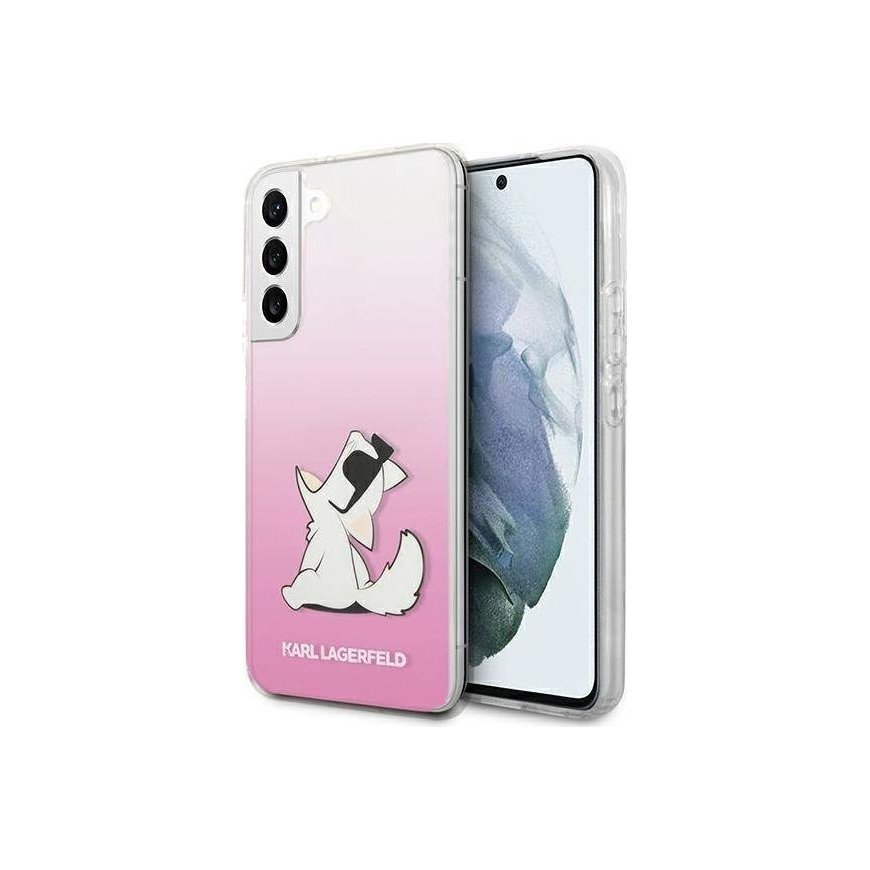 Karl Lagerfeld KLHCS22MCFNRCPI S22+ S906 hardcase rožinė/pink Choupette Eat – 2