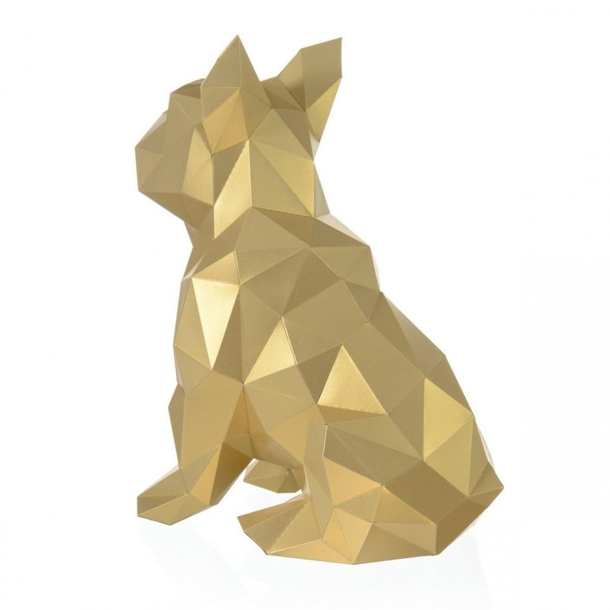 Beldizart Wizardi 3D Papercraft Kit Bulldog PP-2BJU-GLD – 3