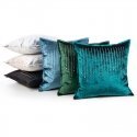 Eurofirany ROYAL / 1 Velvet pillowcase with zircons, 45X45 cm, color: blue Eurofirany ROYAL / 1 Velvet pillowcase with zircons, 45X45 cm, color: blue