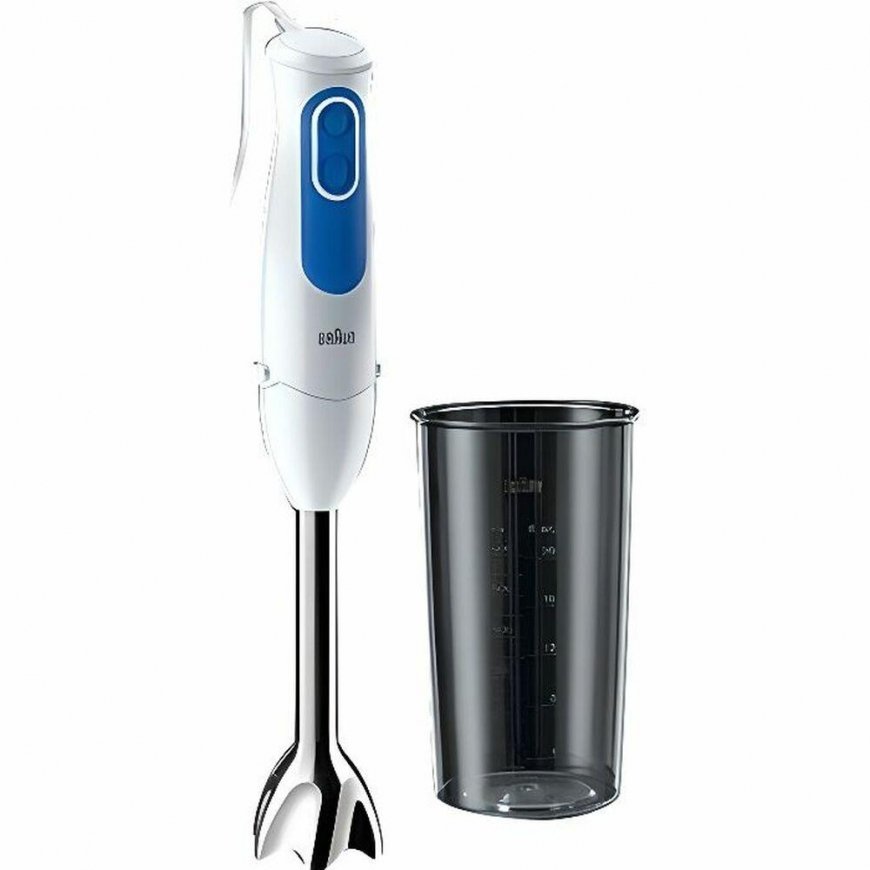 Blender Braun MultiQuick 3 MQ 3000 WH Smoothie+ White/blue, Hand Blender, 700 W, Shaft material Stai – 5