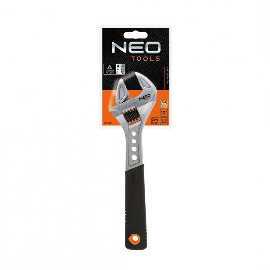 Neo Adjustable Wrench 150mm Rubber Handle (03-010) – 2