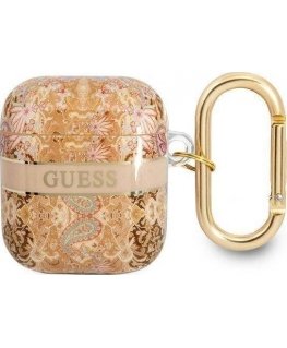 Guess GUA2HHFLD AirPods cover gold/gold Paisley Strap Collection
