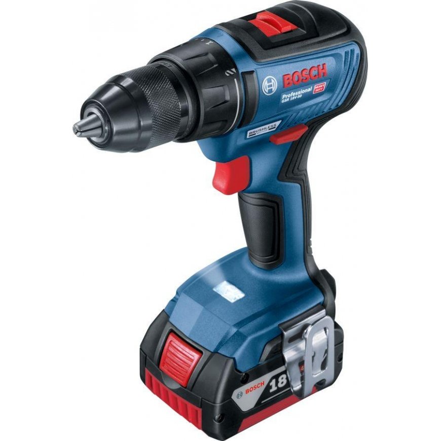 Akumuliatorinis gręžtuvas Bosch GSR 18V-50 PROFESSIONAL 18 V 2 x 2 Ah baterija (06019H5004) – 4