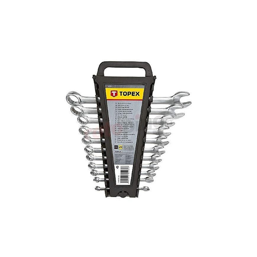 Topex Kombinuotų veržliarakčių rinkinys 6-22mm 12 vnt. (35D375) – 2