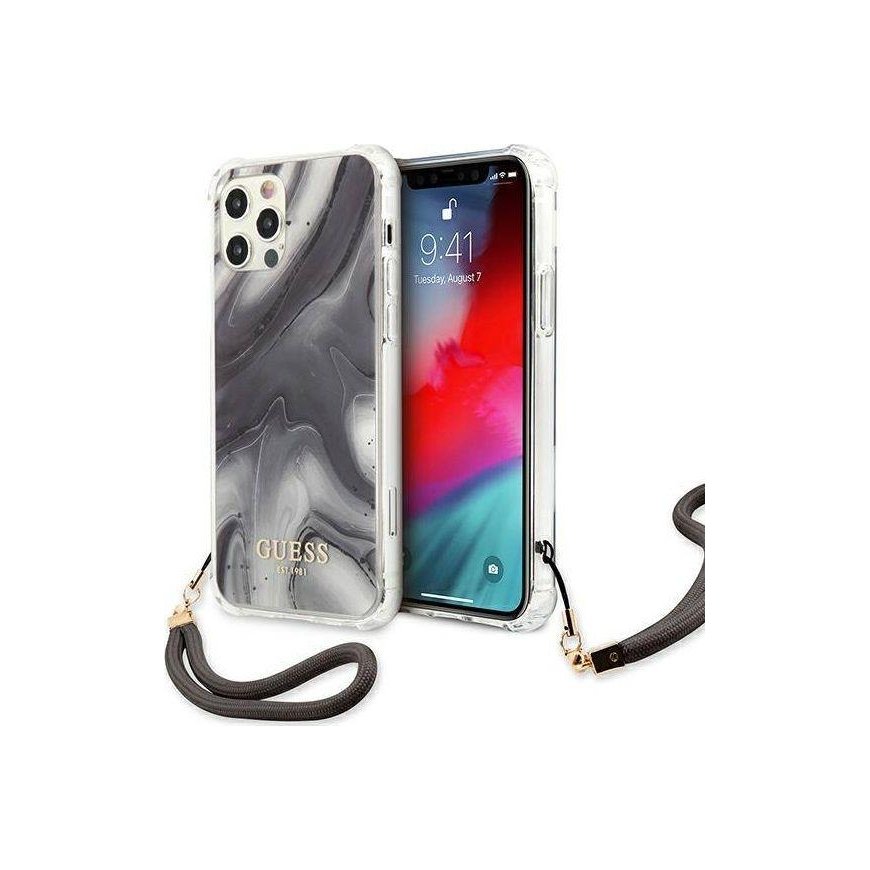 Guess GUHCP12LKSMAGR iPhone 12 Pro Max 6.7" gray/gray hardcase Marble Collection – 2