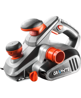 GRAPHITE 850W planer, 3 mm planing depth, 82 mm planing width