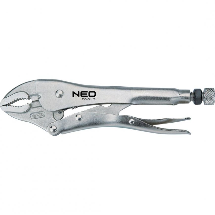 Neo Universal fiksuojamos rankenos replės 250 mm apvalūs žandikauliai (01-216) – 2