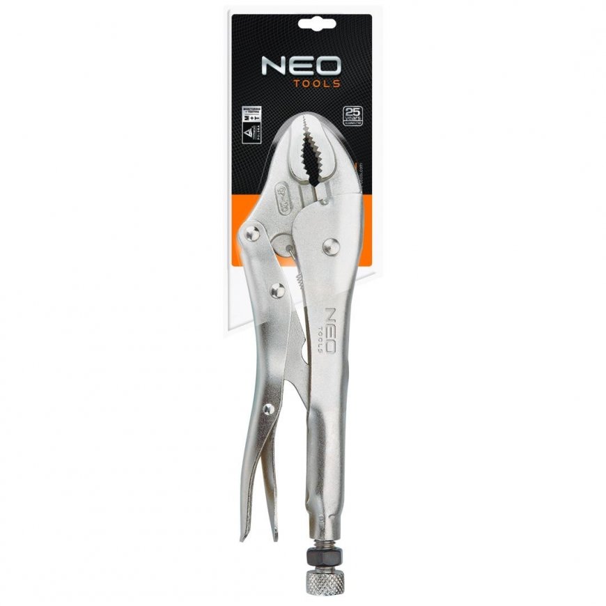 Neo Universal fiksuojamos rankenos replės 250 mm apvalūs žandikauliai (01-216) – 4