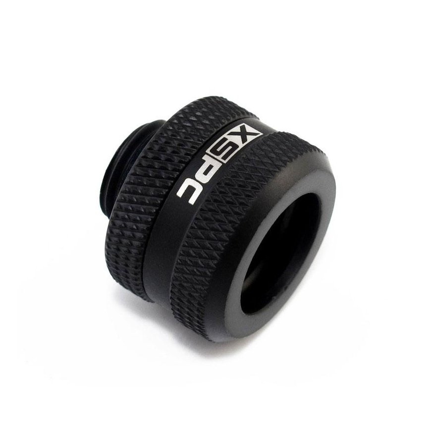 XSPC connector G1/4" to 14mm hard tube, black matte - 8 pcs – 2