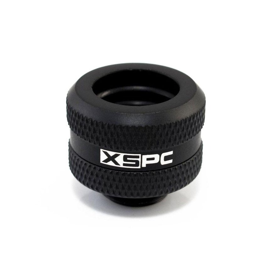 XSPC connector G1/4" to 14mm hard tube, black matte - 8 pcs – 3