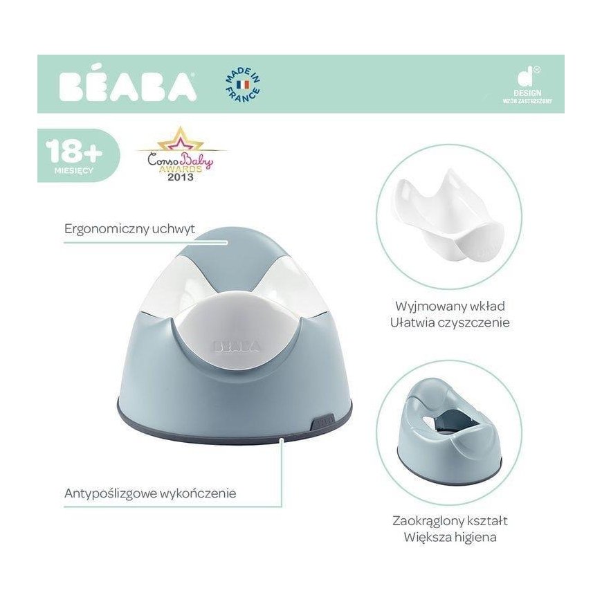 BEABA ERGONOMIŠKAS NAKTIPUODIS, Mėlynas – 5
