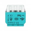Orno 3-wire push-in connector for wire 0.75-2.5 mm ? IEC 300V / 24A 100 pcs. Orno 3-wire push-in connector for wire 0.75-2.5 mm ? IEC 300V / 24A 100 pcs.