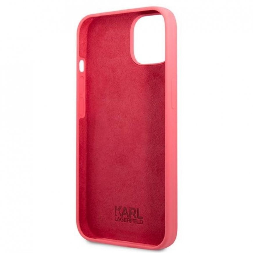 Karl Lagerfeld KLHCP13SSLMP1PI iPhone 13 mini 5.4 inch hardcase fuchsia/fuchsia silicone plate – 4
