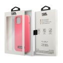 Karl Lagerfeld KLHCP13SSLMP1PI iPhone 13 mini 5,4 colių hardcase fuksja/fuksijos silikoninė plokštel Karl Lagerfeld KLHCP13SSLMP1PI iPhone 13 mini 5,4 colių hardcase fuksja/fuksijos silikoninė plokštel