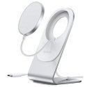 Magnetic wireless charger with stand CHOETECH, 15W, MagSafe