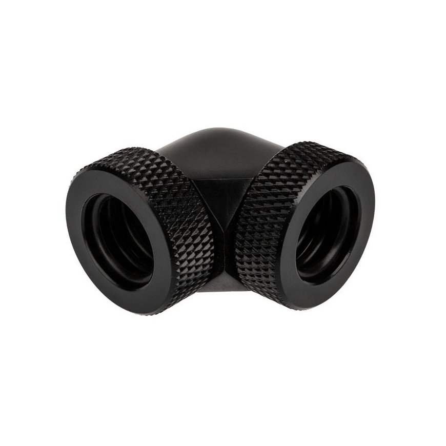 Raijintek Raijintek jungtis PELIAS D140906, 14 mm, 90 laipsnių Adapteris - 6 er pakuotė, juoda – 2
