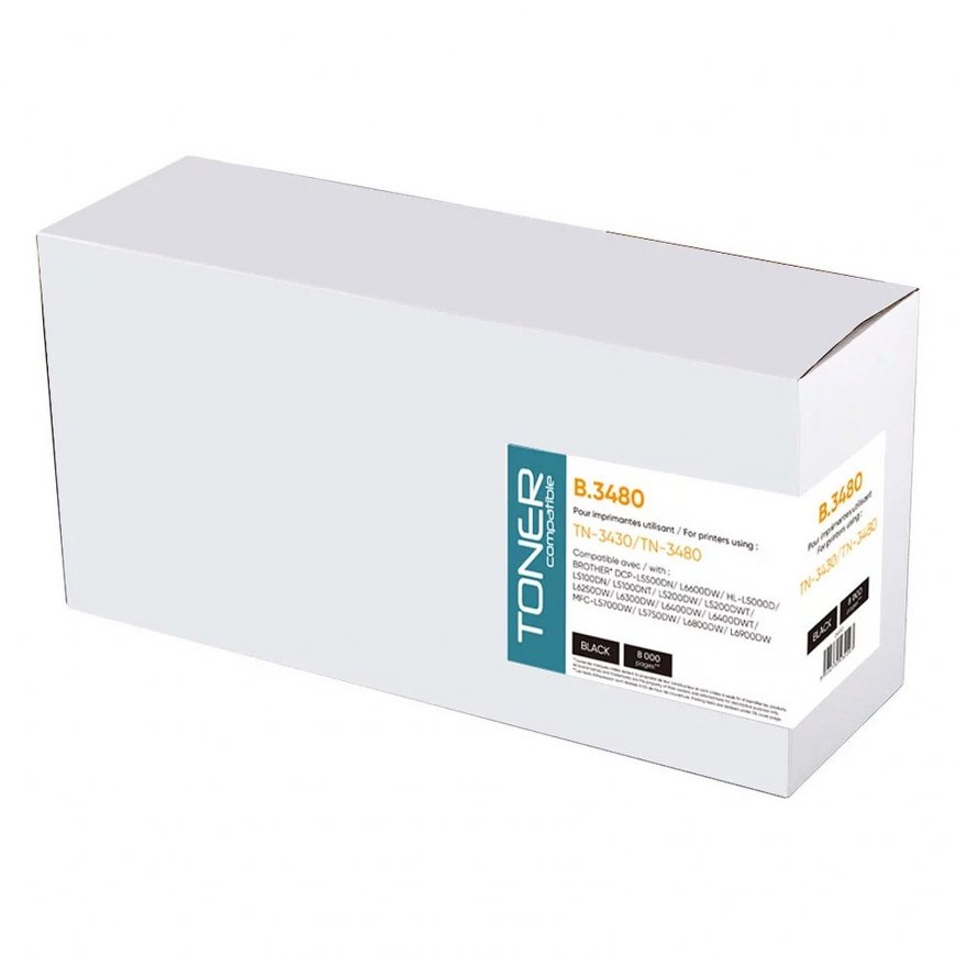 UPrint Juodas Suderinamas TN-3480 (B.3480) dažų – 2