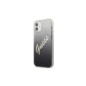Guess GUHCP12SPCUGLSBK iPhone 12 mini 5.4" juodas/juodas hardcase Glitter Gradient Script Guess GUHCP12SPCUGLSBK iPhone 12 mini 5.4" juodas/juodas hardcase Glitter Gradient Script