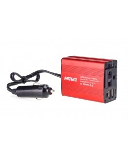 Amio Įtampos keitiklis 12v / 230v 150w / 300w 2xusb pi01