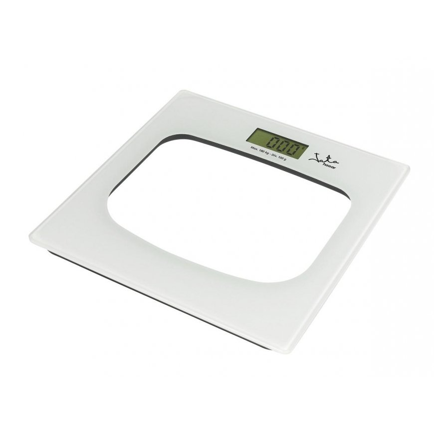 Virtuvinės svarstyklės Skaitmeninės vonios kambario svarstyklės JATA P111 180 Kg Balta Stiklas – 3