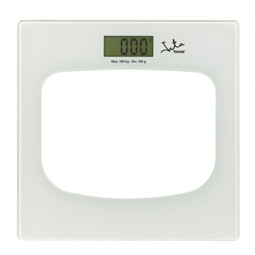 Virtuvinės svarstyklės Skaitmeninės vonios kambario svarstyklės JATA P111 180 Kg Balta Stiklas – 5