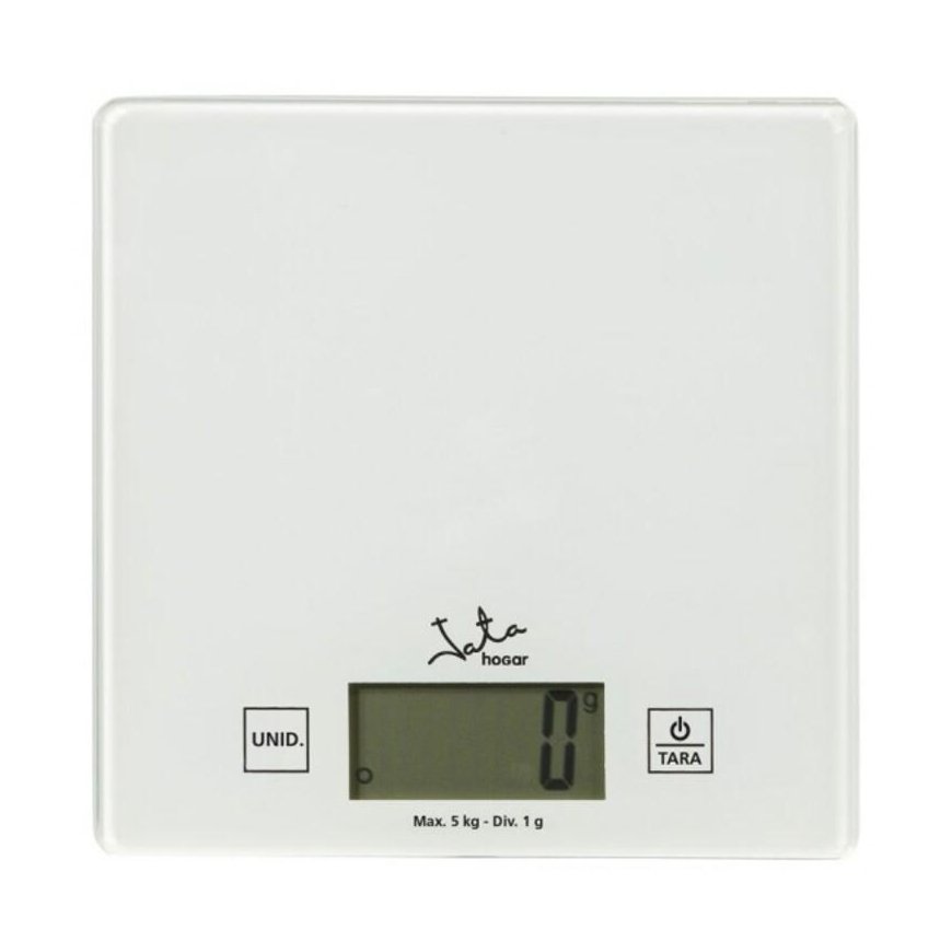 Kitchen scale Digital bathroom scale JATA P111 180 Kg White Glass – 7