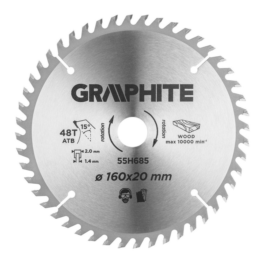 Graphite Graphite circular saw blade (plunge