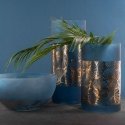 Eurofirany LIMITED COLLECTION MUSA3 Art glass bowl, ∅ 25 X 13 cm, color: dark blue / gold