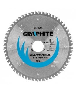 Graphite Graphite circular saw blade 185 x 30 mm, 60 teeth - 55H601