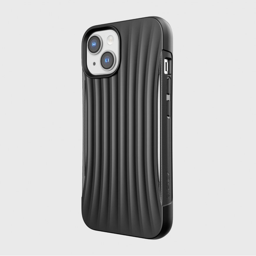 „Raptic X-Doria“ sankabos dėklas „iPhone 14“ galinis dangtelis juodas
