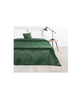 Eurofirany DESIGN 91 LUIZ / 4 Velvet bedspread, quilted by hot pressing with a pattern of palm leaves, 170X210 cm, color: light 