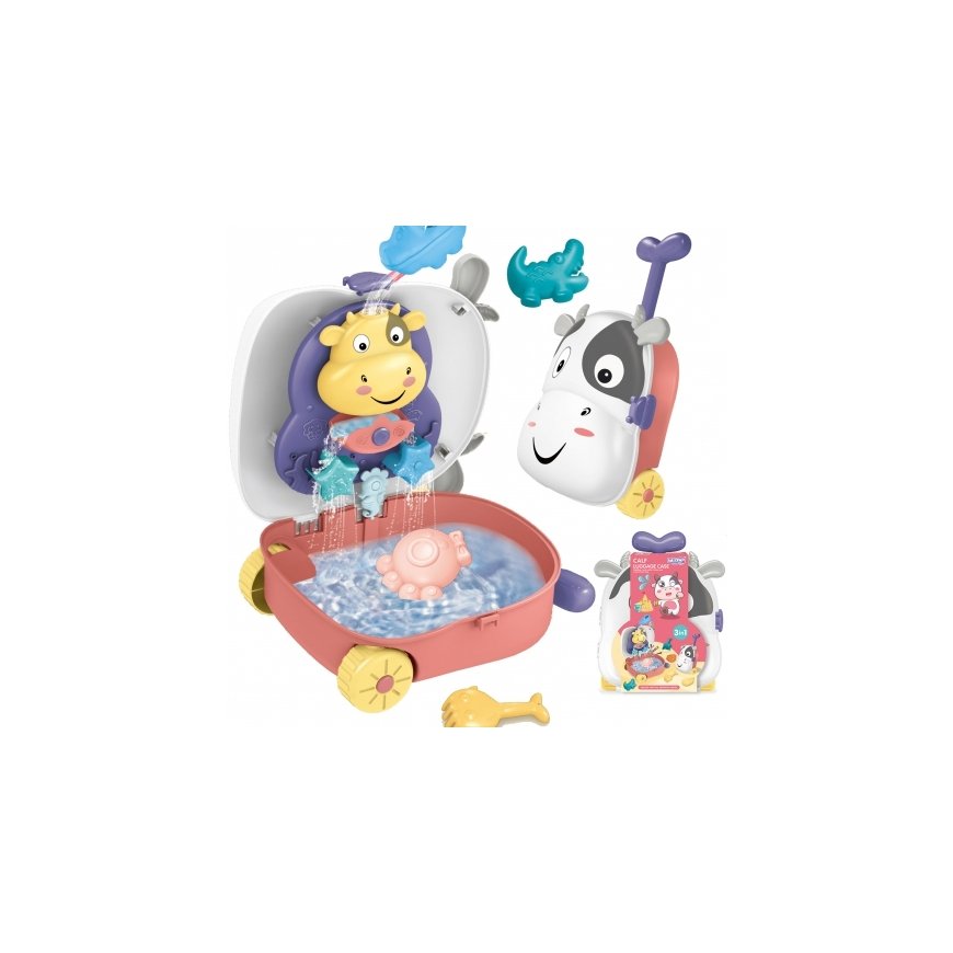 WOOPIE Set do Piasku 3w1 Walizka Krówka + Zabawka Wodna – 2