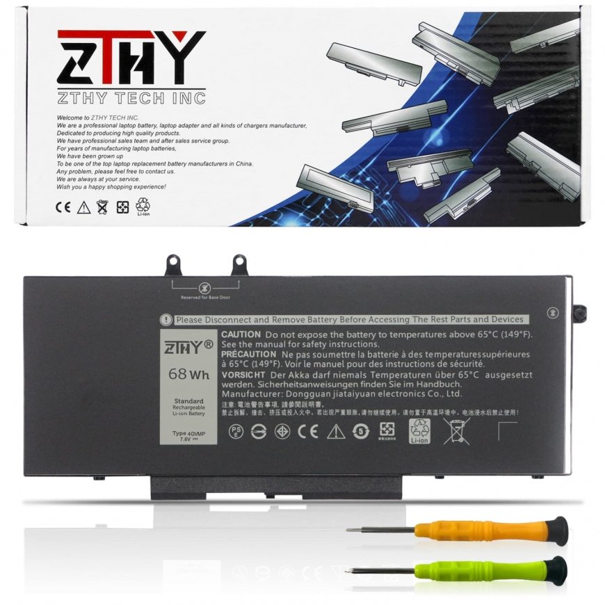 Battery Dell battery, 68 WHR, 4 cells, – 2