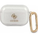 Guess protective case GUACCSILGLBK silicone glossy for AirPods 1/2 pink