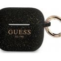 Guess protective case GUACCSILGLBK silicone glossy for AirPods 1/2 pink