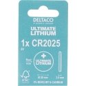 Deltaco ULT-CR2025-1P батарейка Батарейка одноразового использования Литиевая