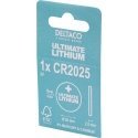 Deltaco ULT-CR2025-1P kotitalousparisto Kertakäyttöinen akku Litium Deltaco ULT-CR2025-1P kotitalousparisto Kertakäyttöinen akku Litium