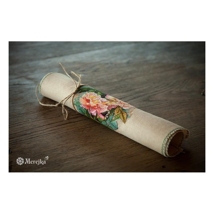 Merejka Vintage Roses SK67A Aida 16 Cappuccino – 2
