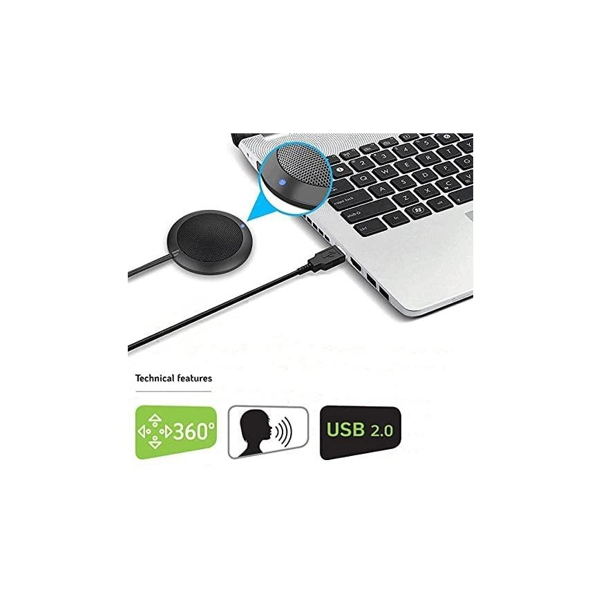 TECHLY Omnidirectional USB Conference Microphone – 7