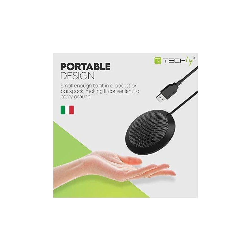 TECHLY Omnidirectional USB Conference Microphone – 15