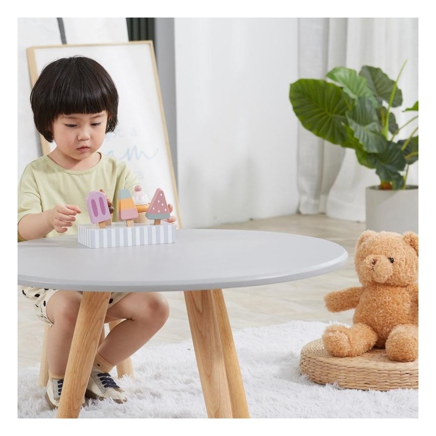 Viga Toys Wooden colored ice cream 5 pcs. with stand Viga PolarB – 8