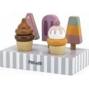Viga Toys Wooden colored ice cream 5 pcs. with stand Viga PolarB Viga Toys Wooden colored ice cream 5 pcs. with stand Viga PolarB