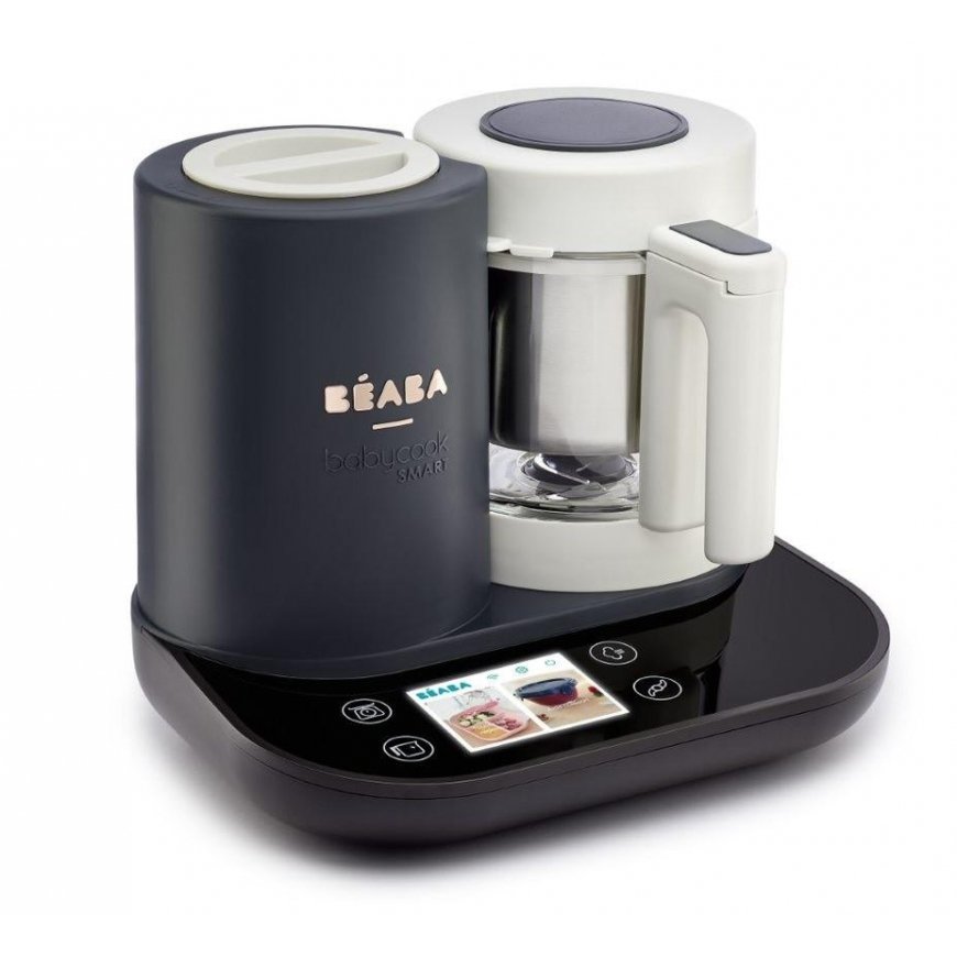 BEABA BABYCOOK SMART GRINDER-Steamer, CHARCOAL Grey