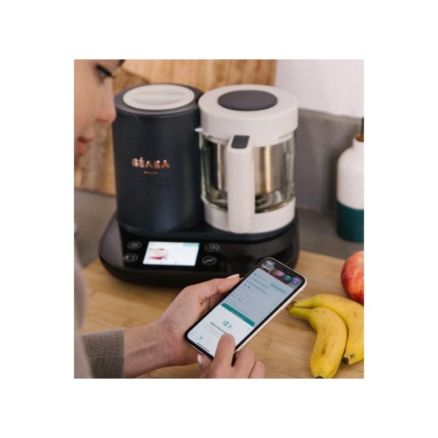 BEABA BABYCOOK SMART TRINTUVAS-GARINTUVAS, CHARCOAL Pilkas – 2