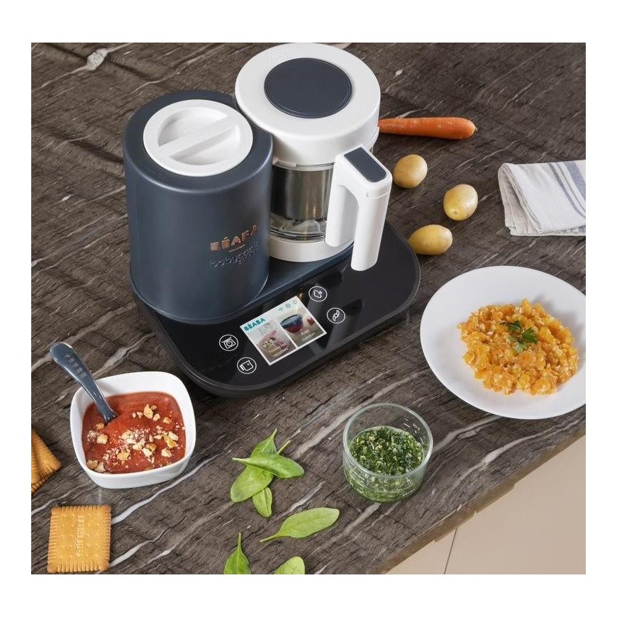 BEABA BABYCOOK SMART GRINDER-Steamer, CHARCOAL Grey – 3