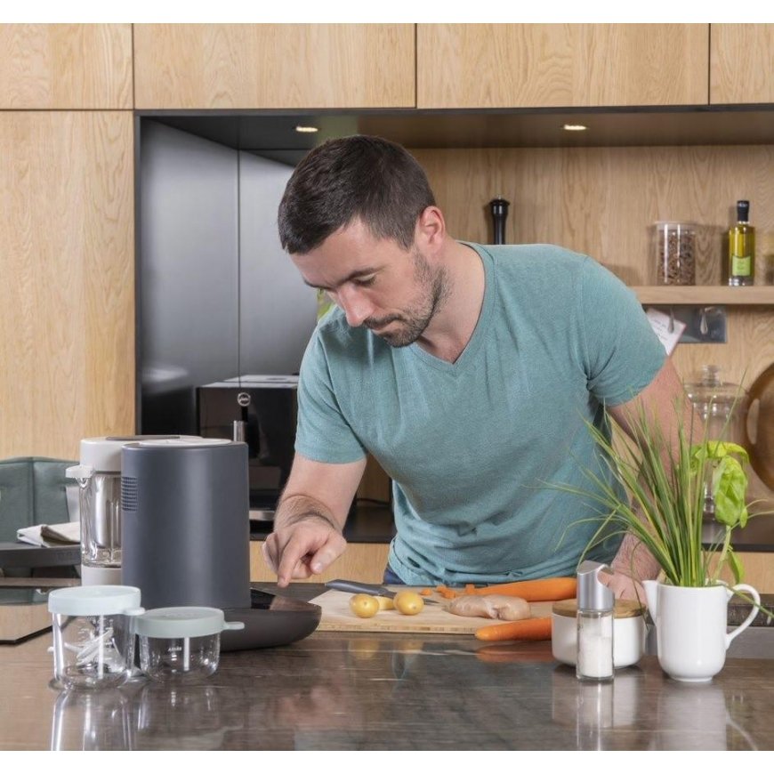 BEABA BABYCOOK SMART GRINDER-Steamer, CHARCOAL Grey – 4