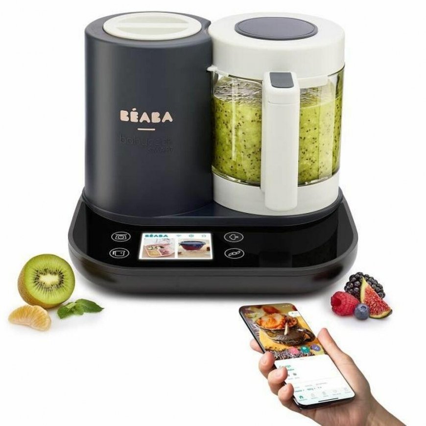 BEABA BABYCOOK SMART GRINDER-Steamer, CHARCOAL Grey – 5